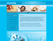 Tablet Screenshot of carpetking.co.za